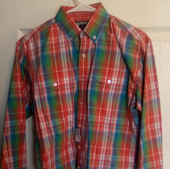 Panhandle Slim | Shirts & Tops | Nwt Boys Panhandle Slim Plaid Button ...
